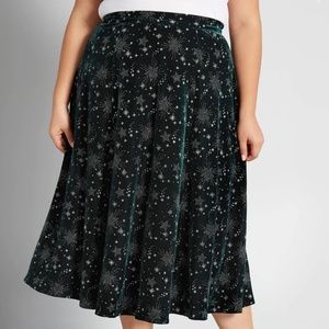 NWT ModCloth x Collectif A Star Shines Tonight Midi Skirt in Size 10